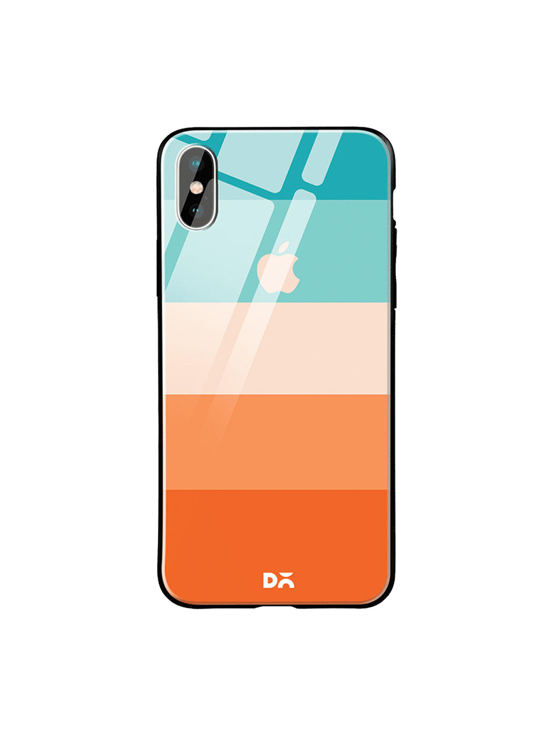 

DailyObjects Orange & Pink Trio Quin iPhone X Glass Cover