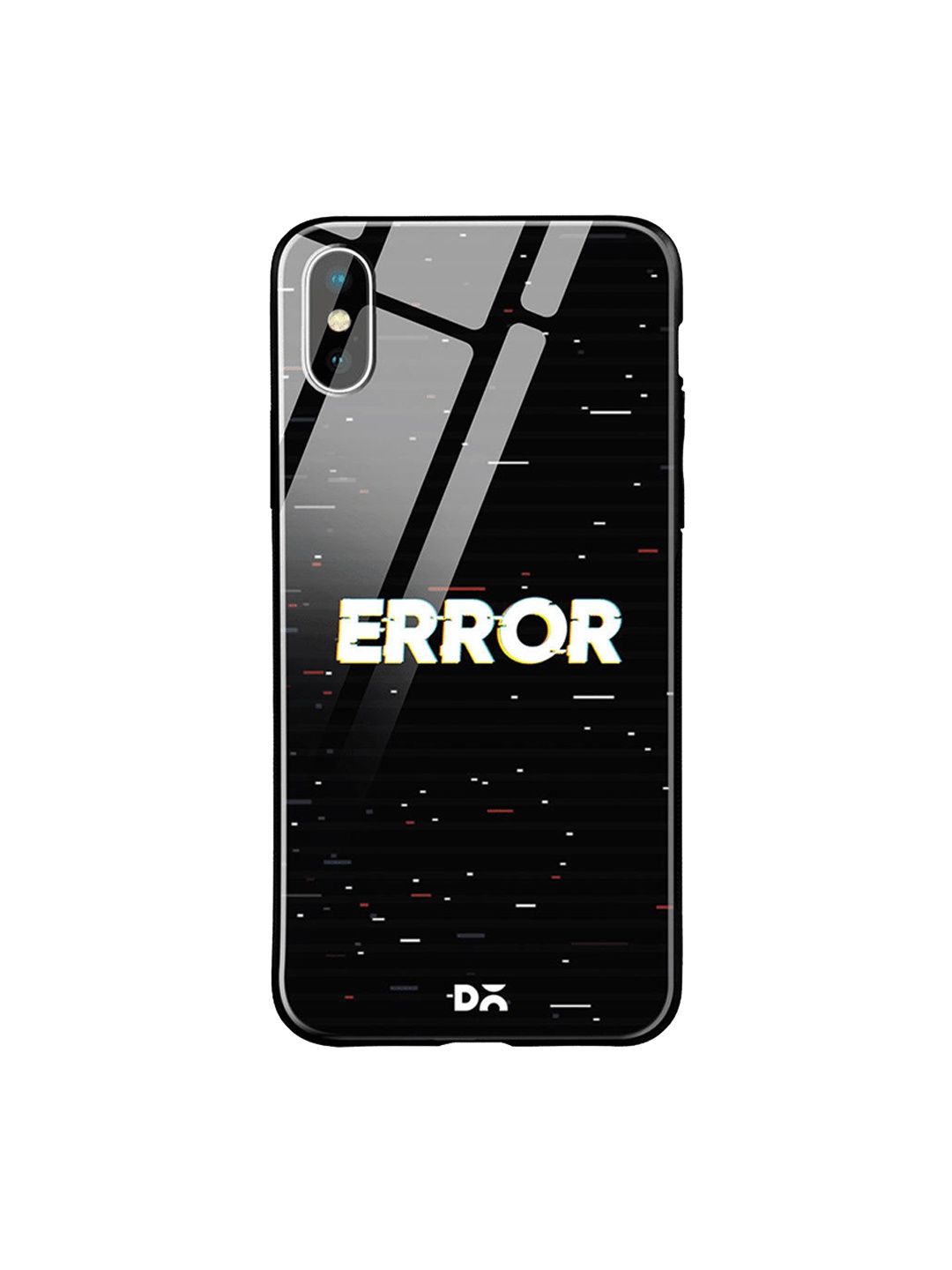 

DailyObjects Black & White System Error iPhone XS Glass Case