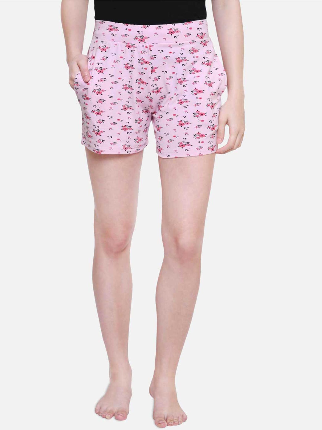 

PROTEENS Women Pink & Red Printed Lounge Shorts