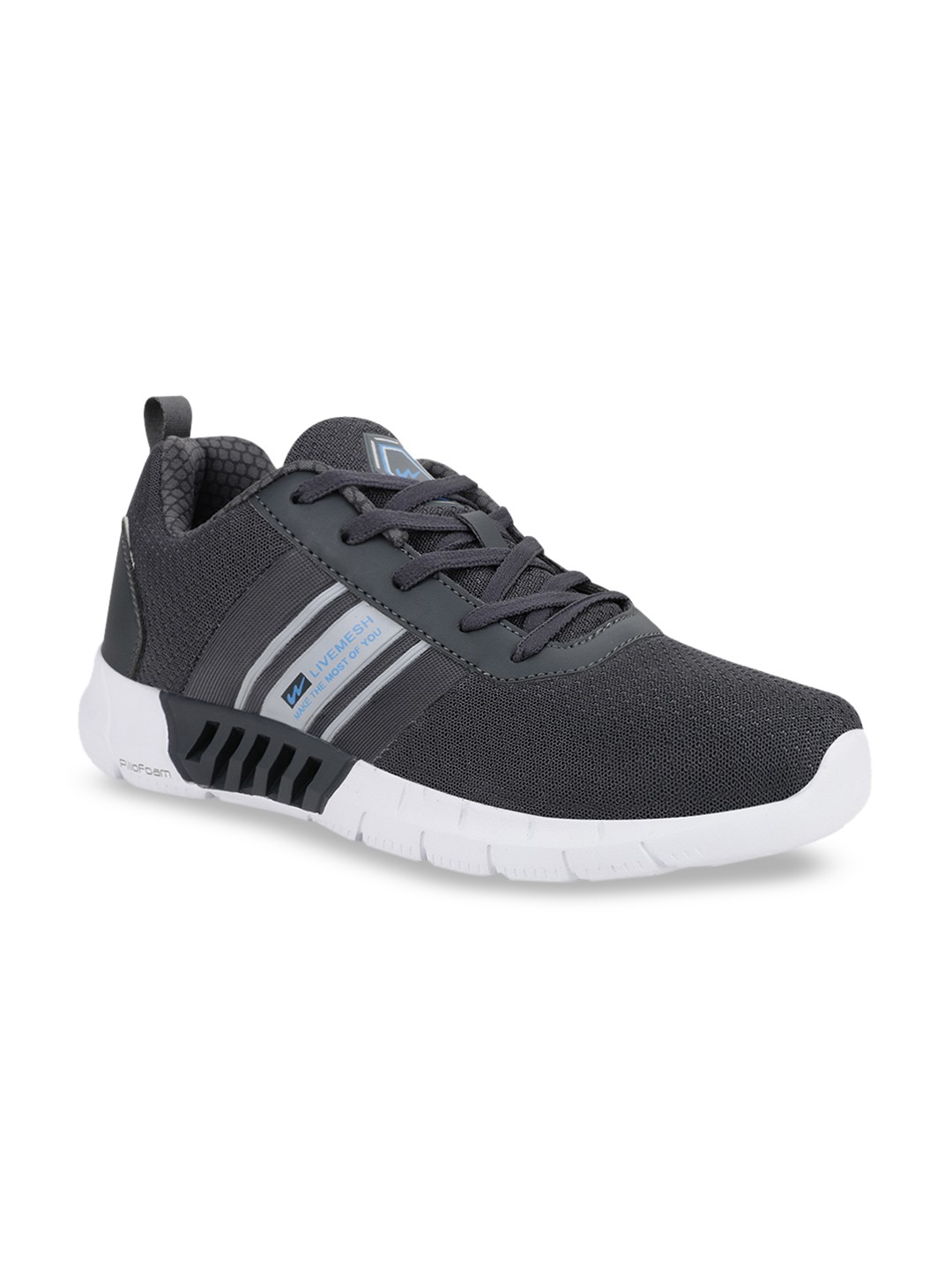 

Campus Men Grey Mesh Running Shoes