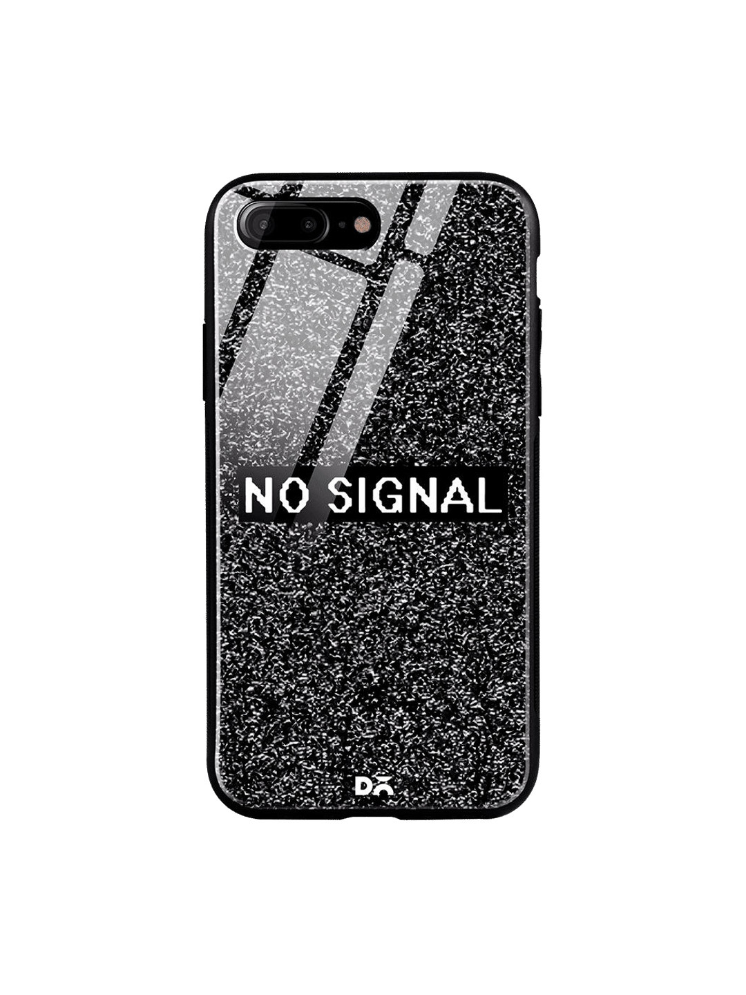 

DailyObjects Black & White No Signal iPhone 8 Plus Glass Case
