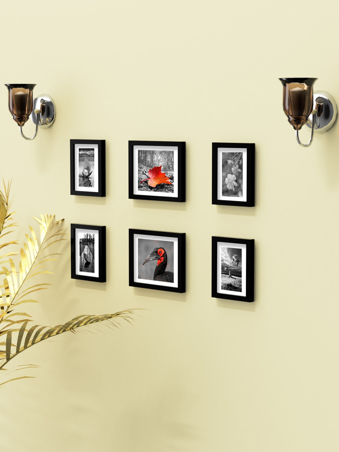 

Aura Set Of 6 Black Solid Collage Photo Frames
