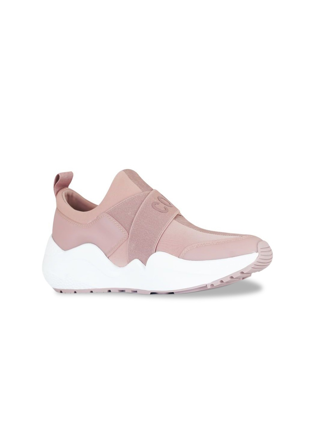 Kenneth Cole Women Mauve Solid Leather Sneakers