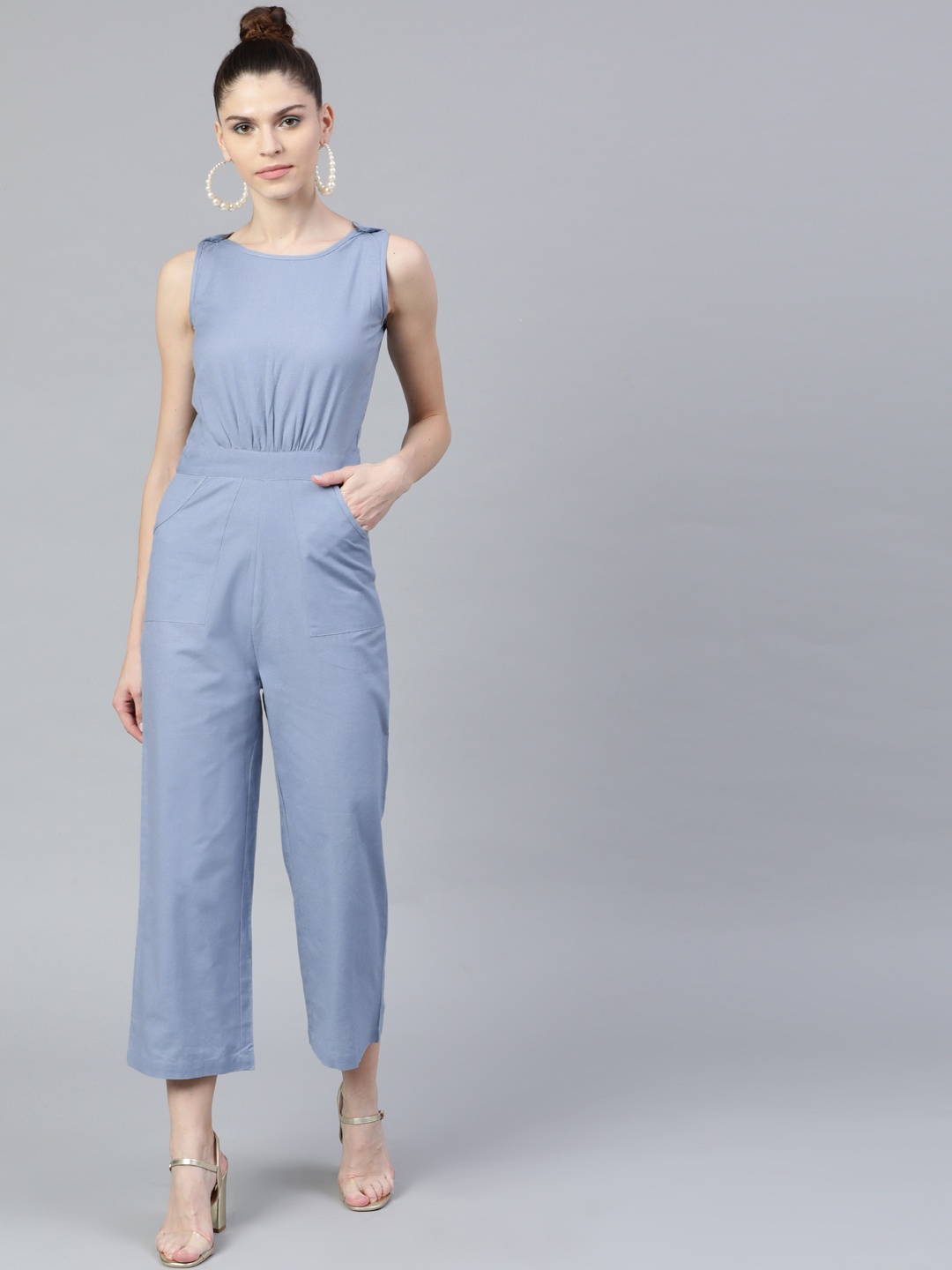 

STREET 9 Women Blue Solid Jumpsuit