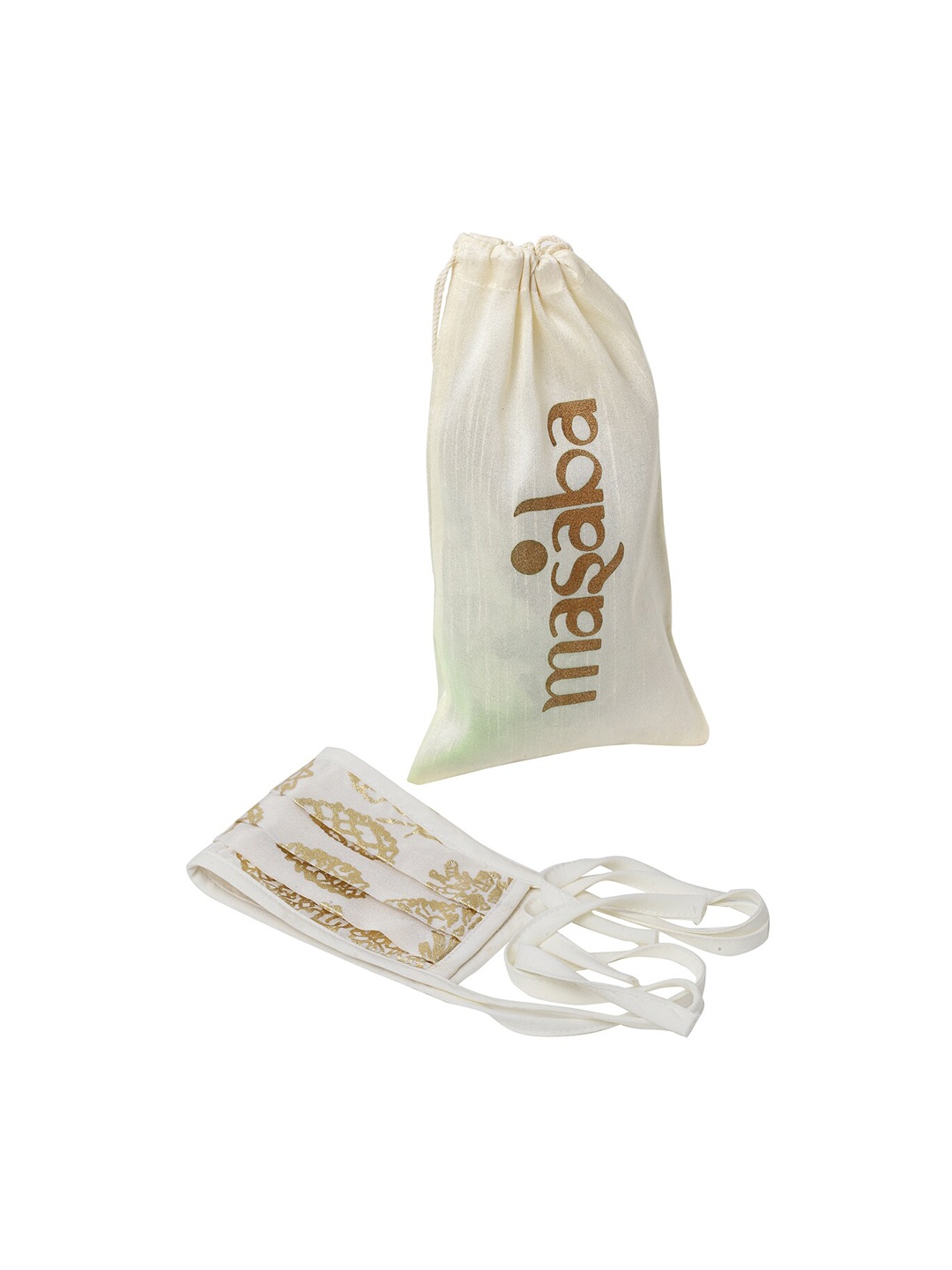 

Masaba Unisex Ivory 2 Ply Resuable Protective Outdoor Face Masks, Off white