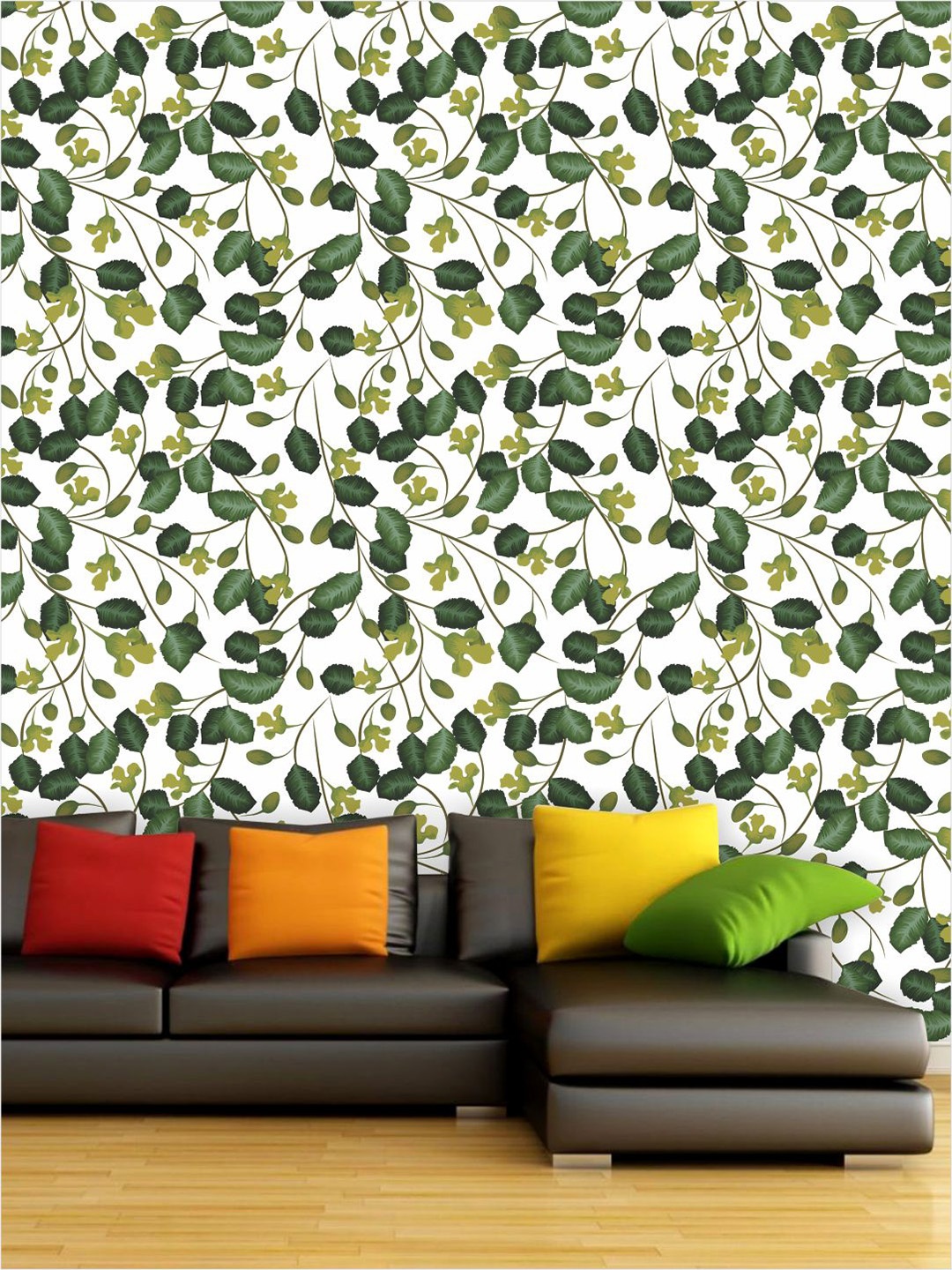 

PAPER PLANE DESIGN White & Green Floral Waterproof Vinyl Wallpaper