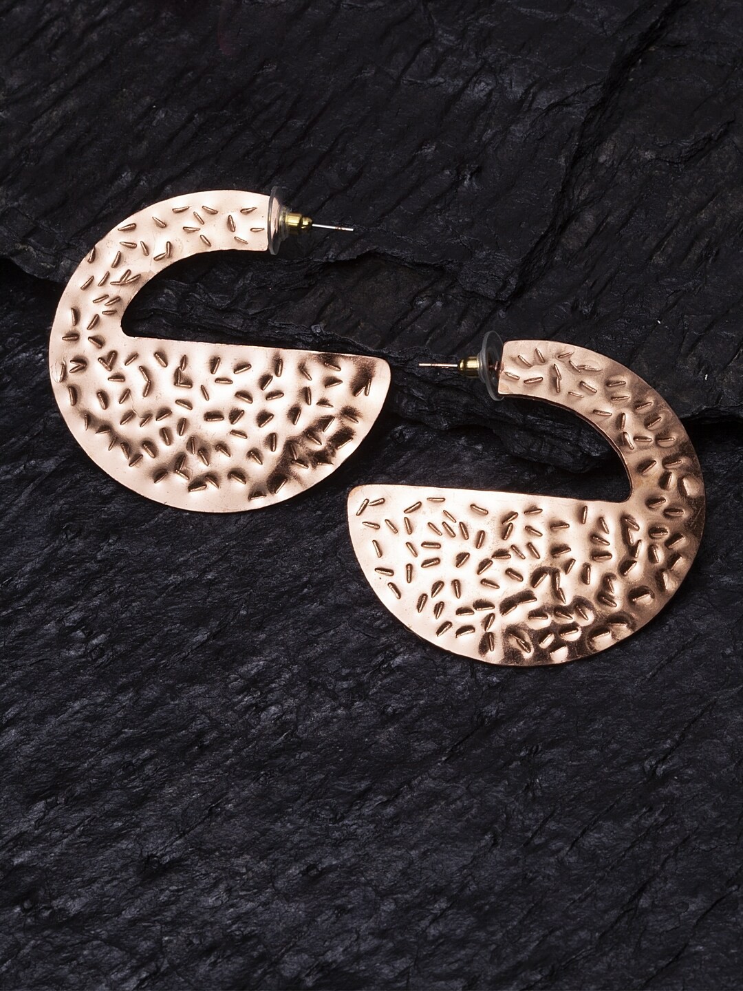 

Madame Copper-Plated Contemporary Drop Earrings