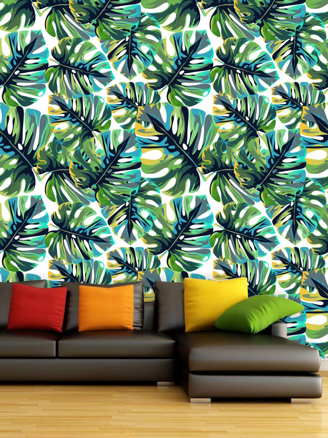 

PAPER PLANE DESIGN Green & Blue Floral Waterproof Vinyl Wallpaper