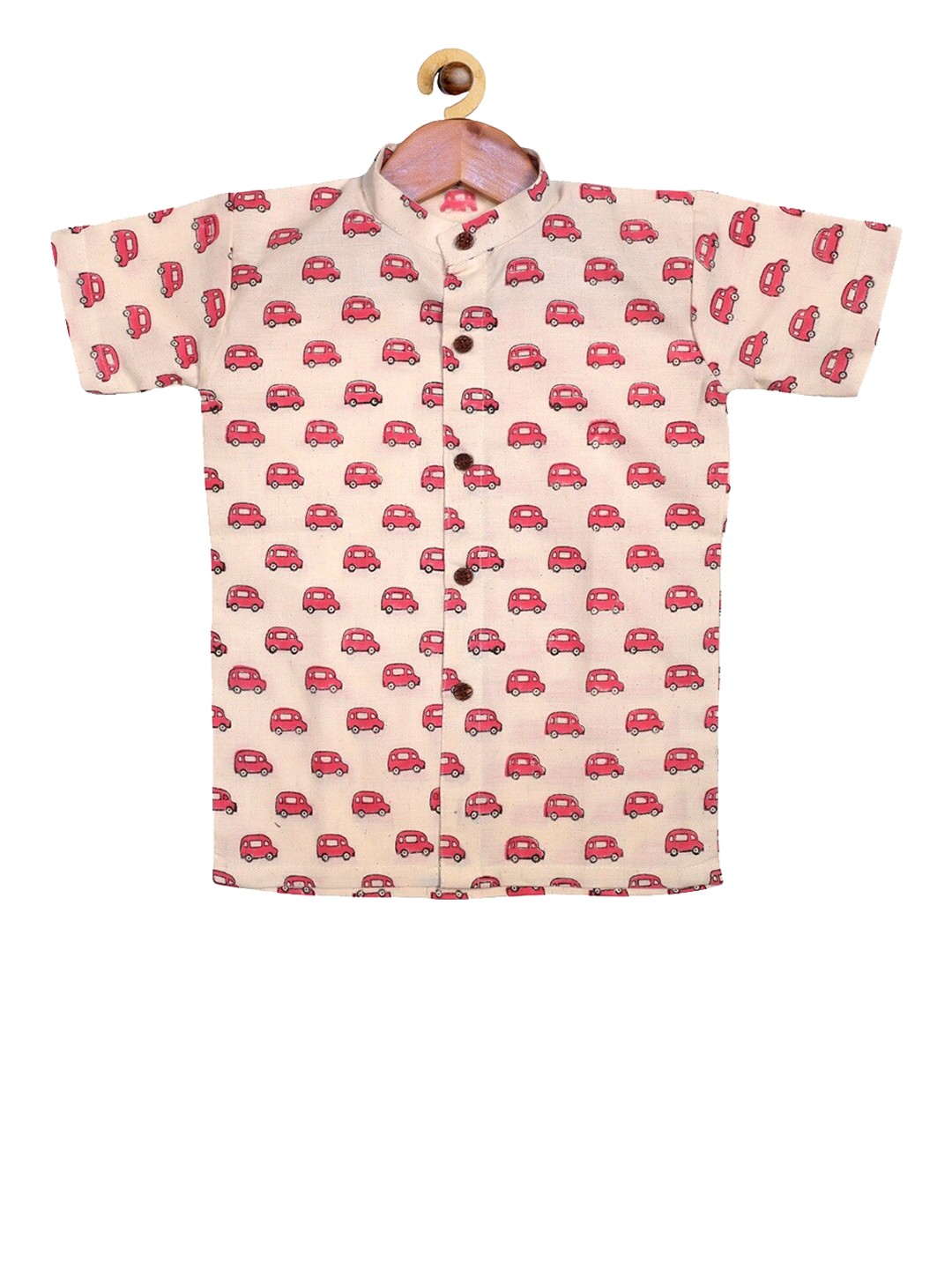 

SOULFULLY INDIAN Boys Pink Printed Casual Shirt