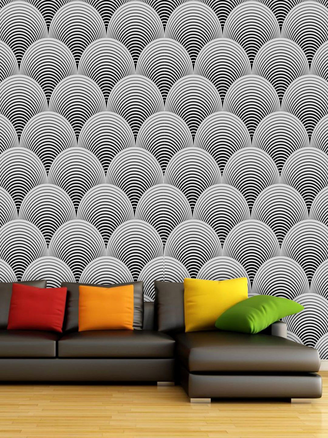 

PAPER PLANE DESIGN Black & White Geometric Waterproof Vinyl Wallpaper