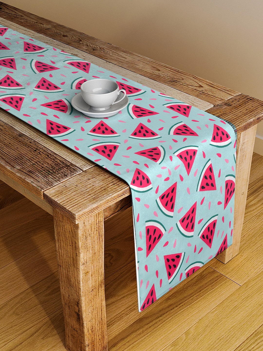 

Alina decor Blue & Red Digital Printed Table Runner