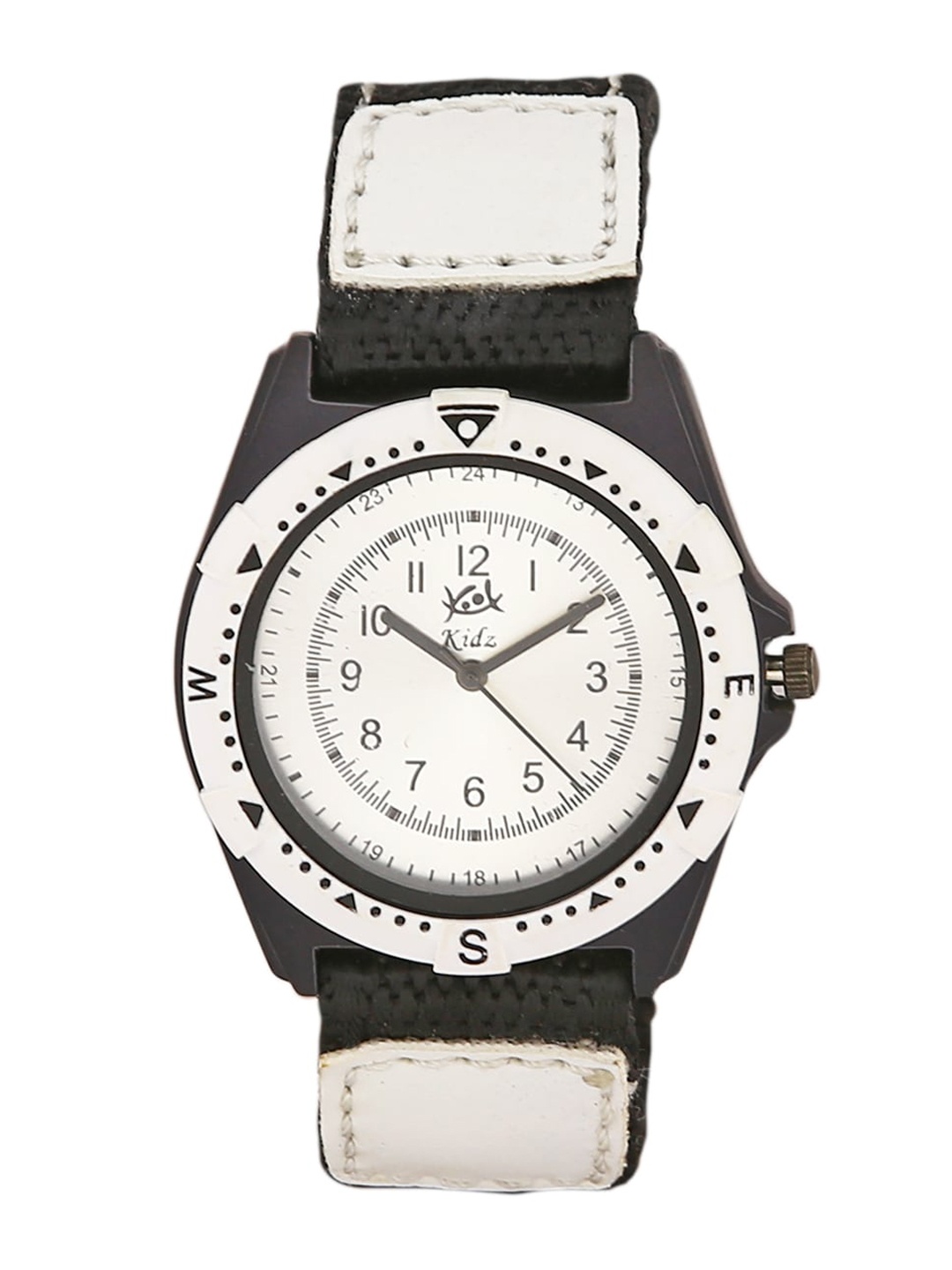 

Kool Kidz Cream-Coloured & Black Analogue Watch KOOL KIDZ ANALOGUE DMK 033 WH