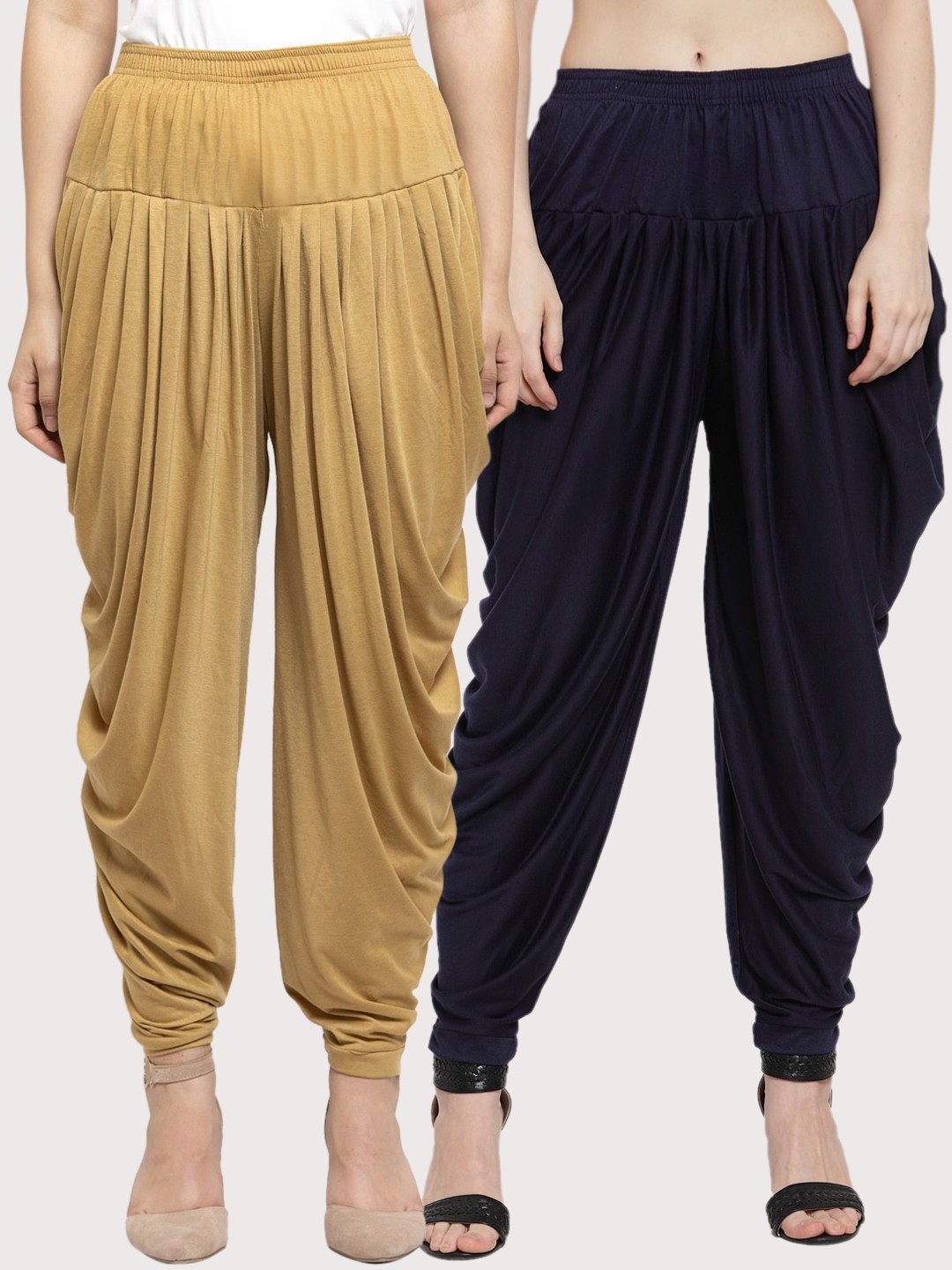 

GRACIT Women Pack Of 2 Solid Salwars, Beige