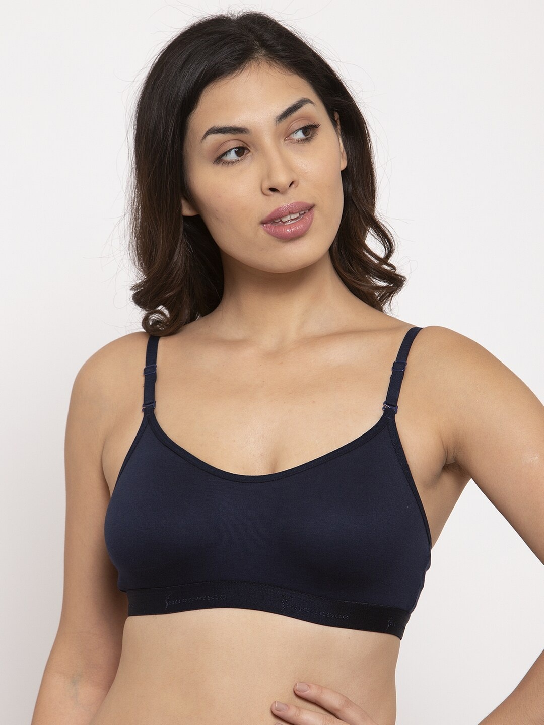 

Innocence Navy Blue Solid Non-Wired Non Padded Everyday Bra