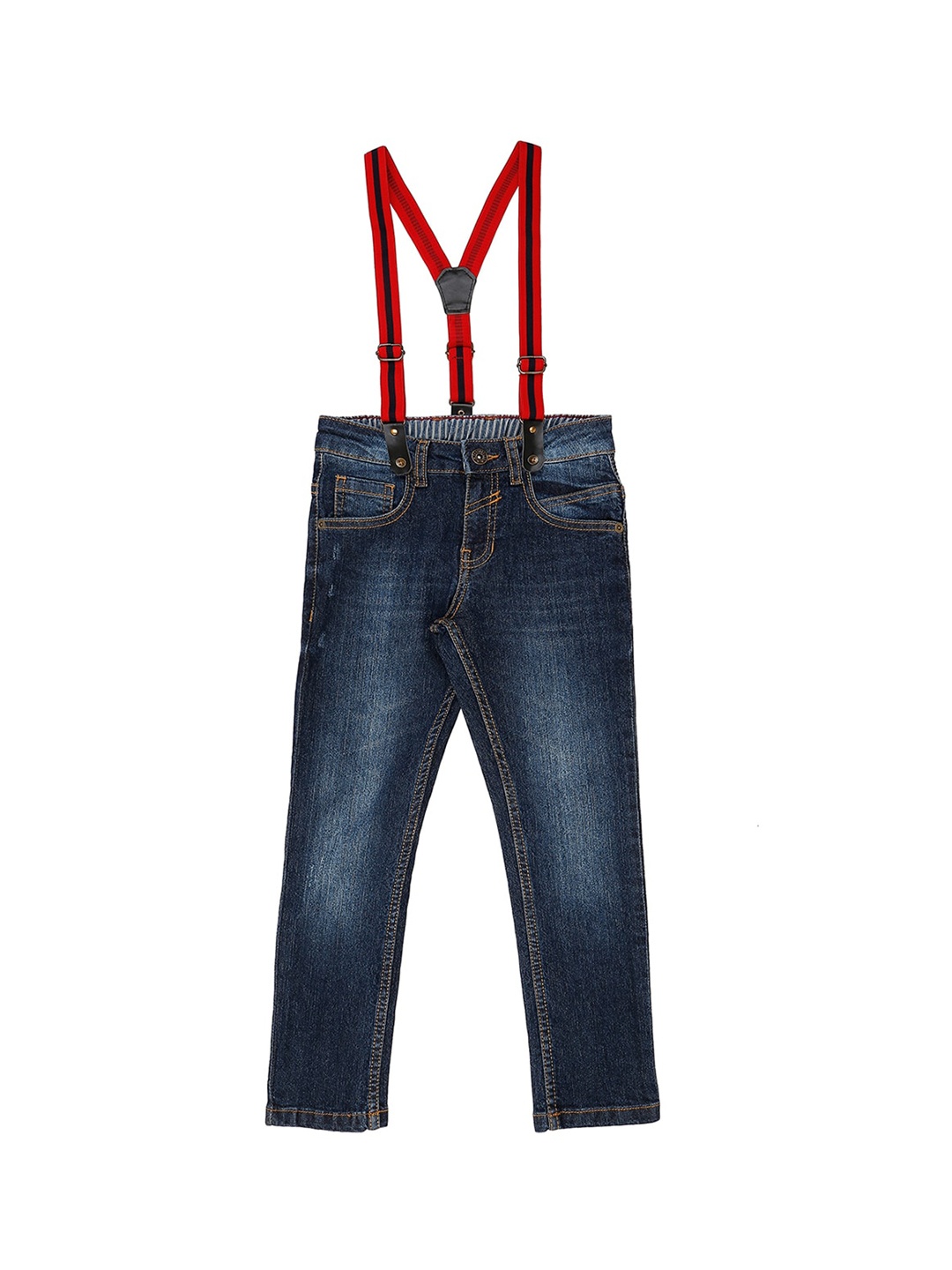 

Pantaloons Junior Boys Navy Blue Slim Fit Mid-Rise Clean Look Jeans