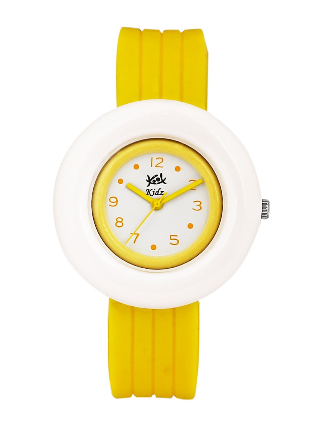 

Kool Kidz Unisex Kids Yellow & Off-White Analogue Watch KK 218