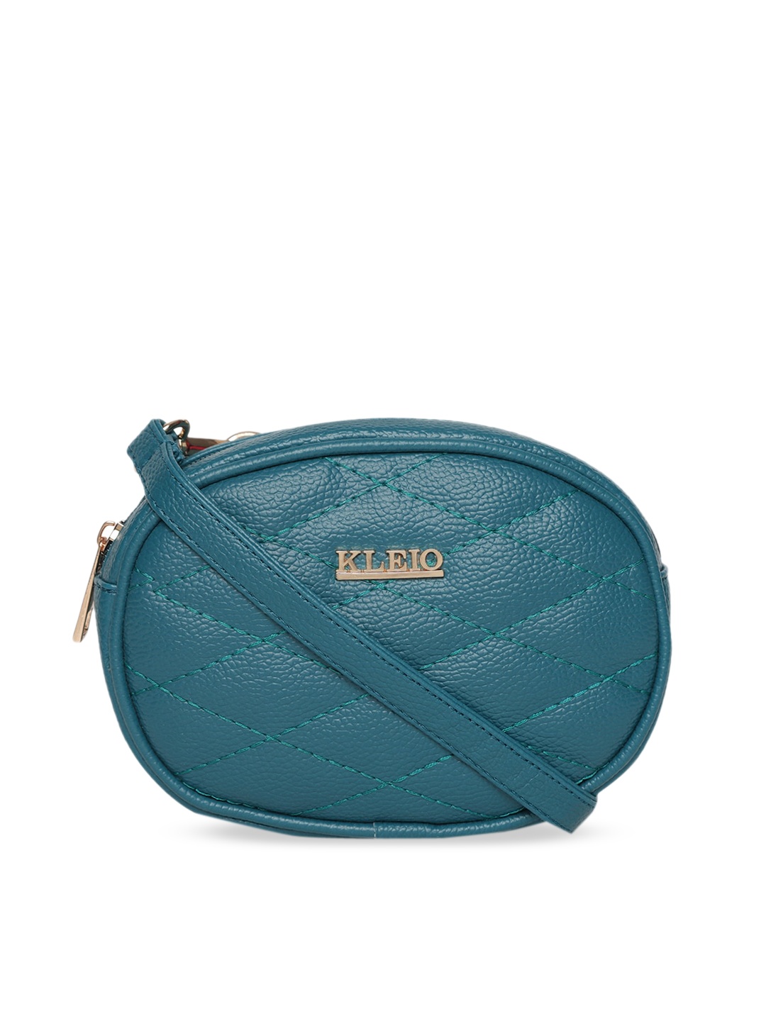 

KLEIO Women Quilted Detail Waist Belt Sling Bag, Olive