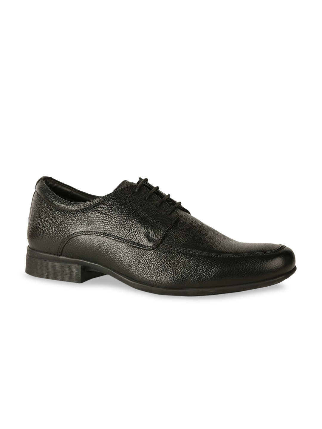 

Hush Puppies Men Black Solid Leather Formal Derbys