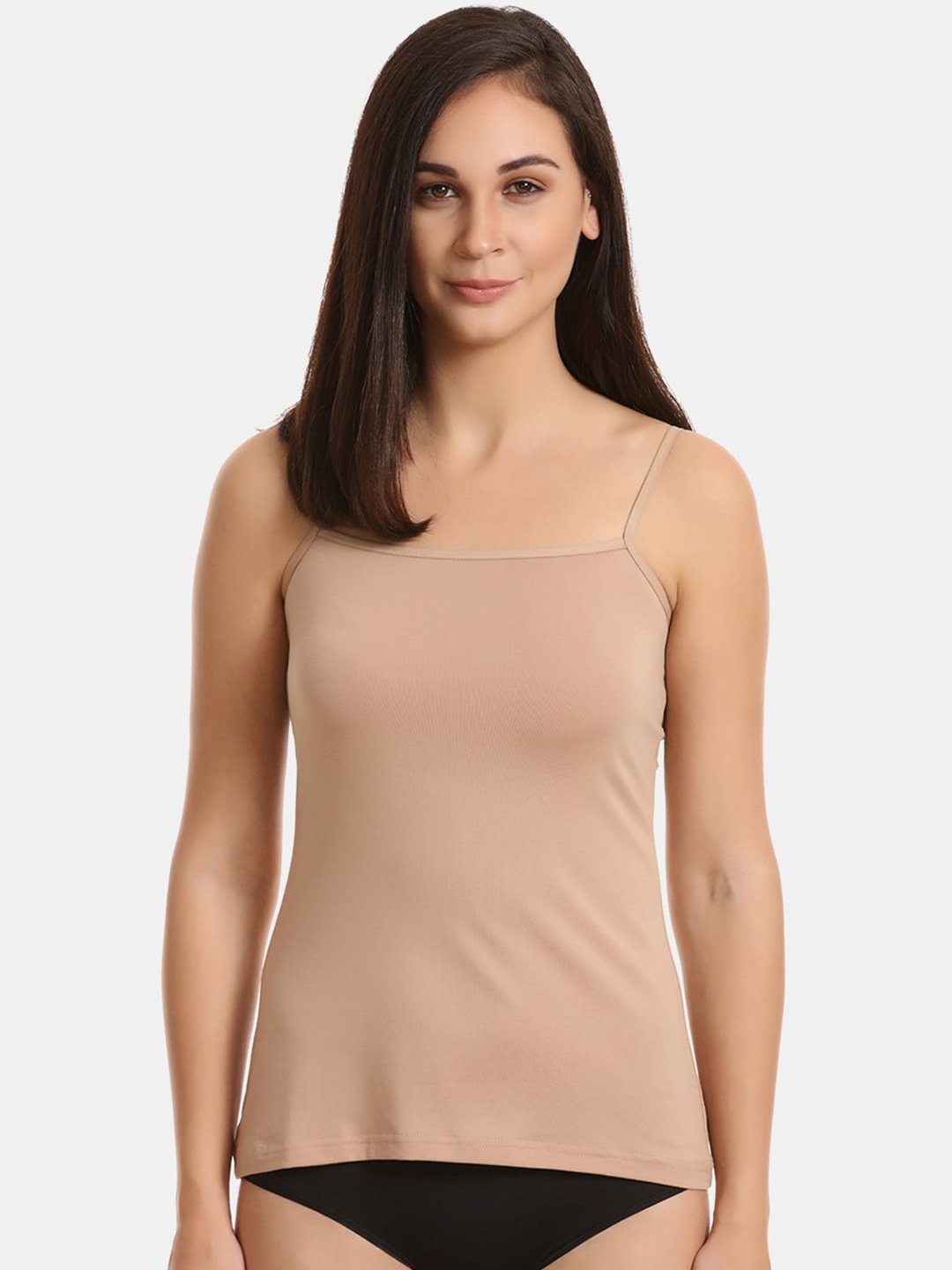 

Zivame Women Beige Solid Camisole