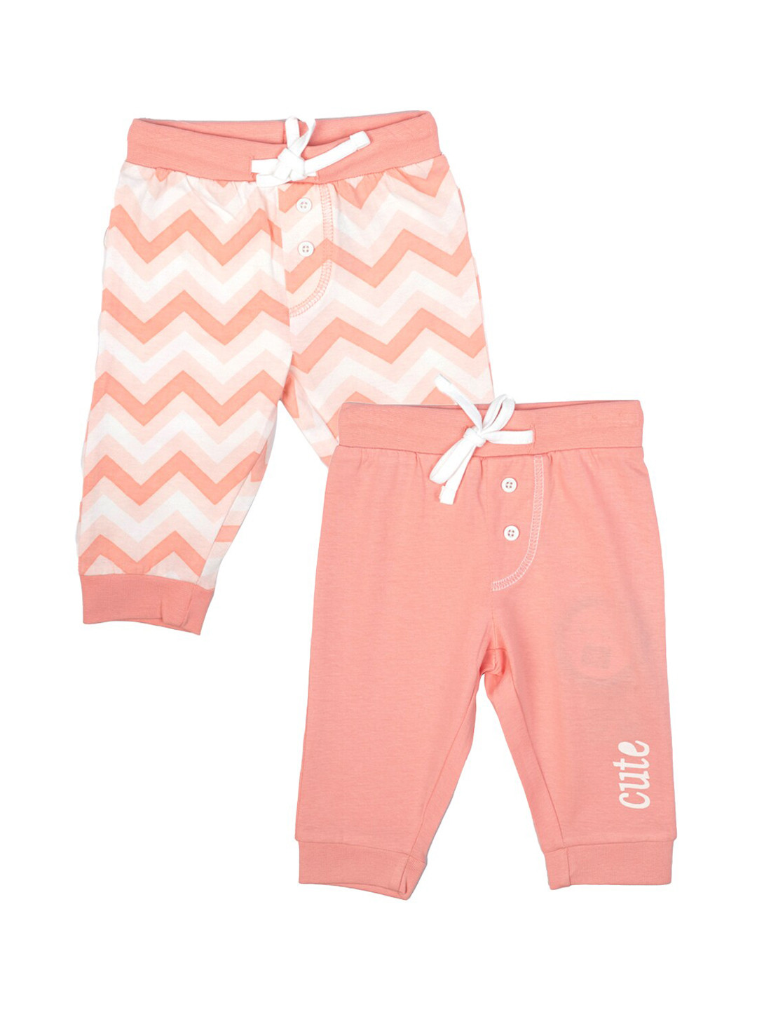 

MeeMee Infant Girls Pack Of 2 Joggers, Pink