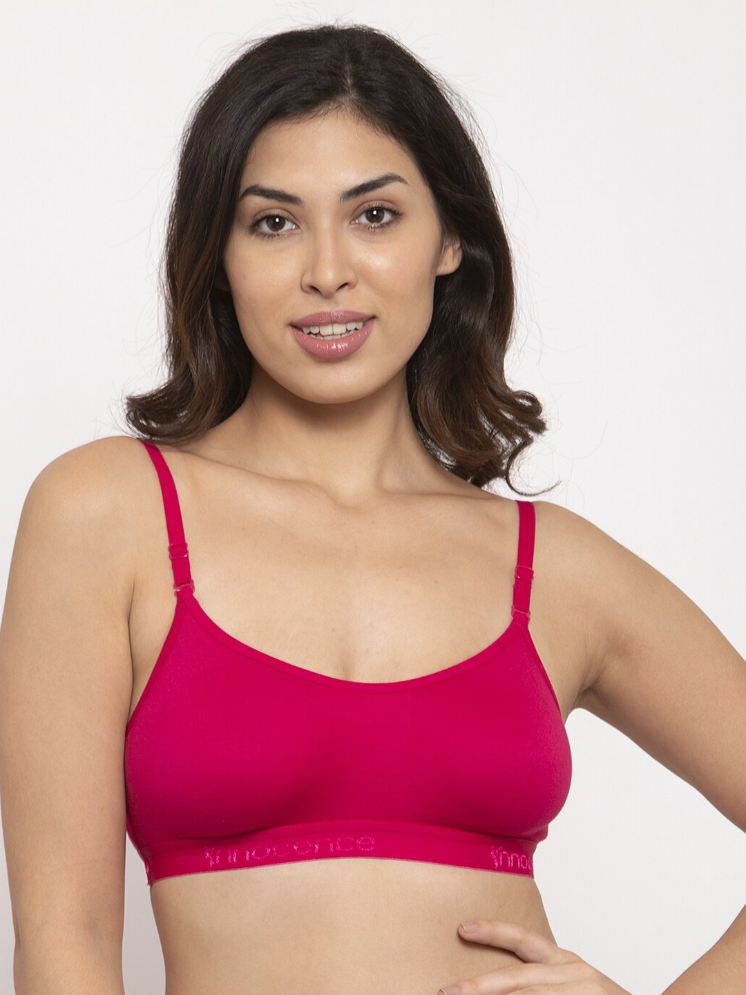 

Innocence Fuchsia Solid Non-Wired Non Padded Everyday Bra BBAPLIN90104