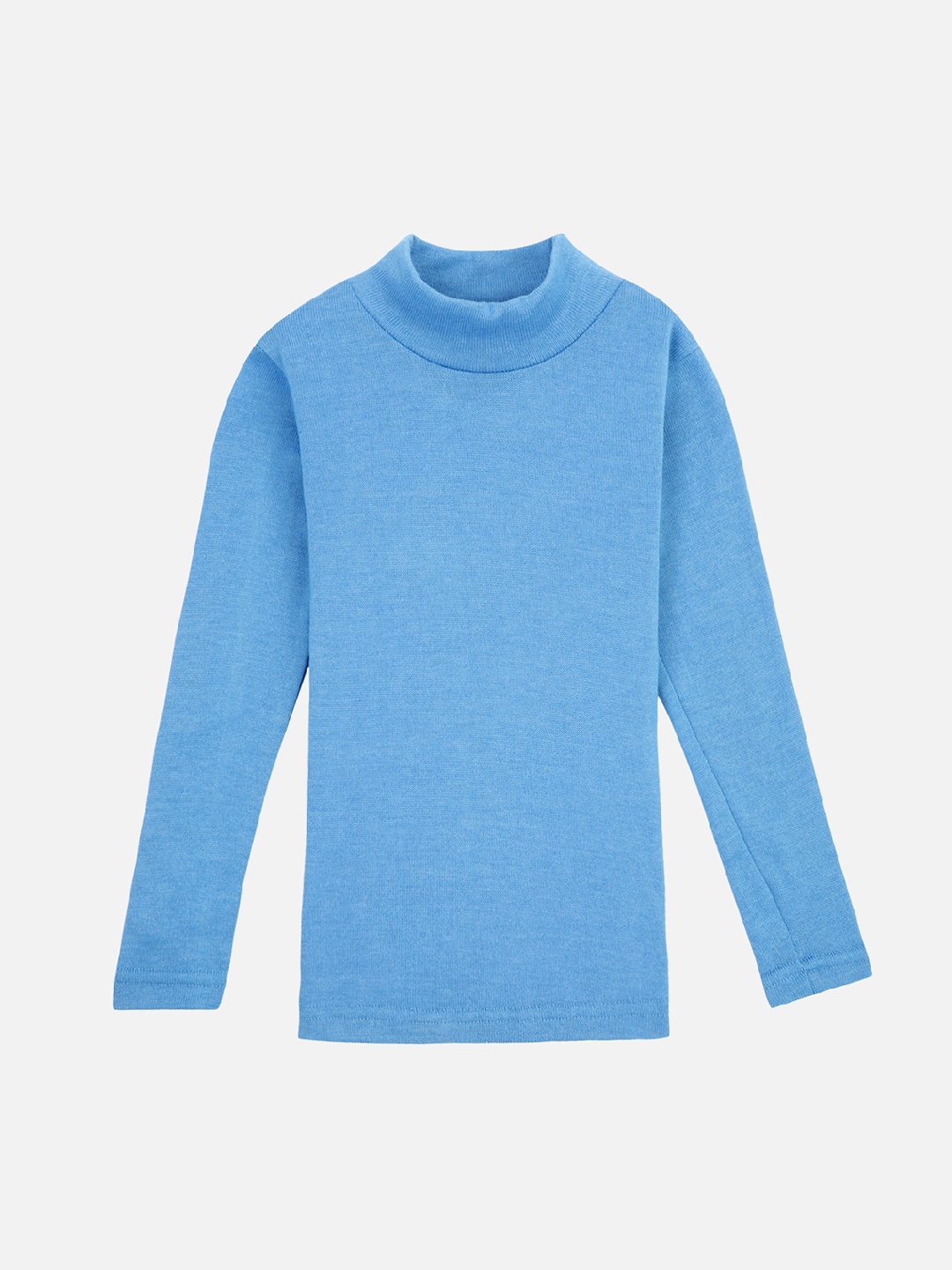 

PROTEENS Girls Blue Slim Fit Solid High Neck T-shirt