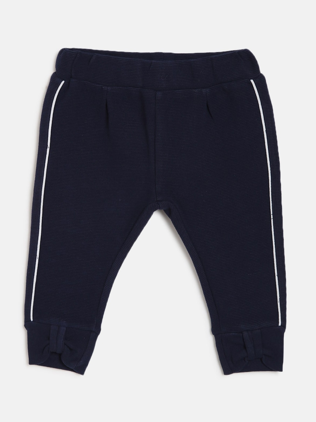 

Chicco Girls Navy Blue Regular Fit Solid Joggers