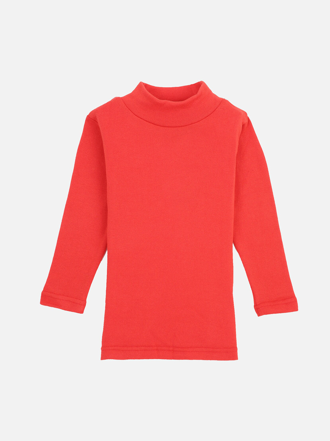 

PROTEENS Girls Red Solid High Neck Sweatshirt
