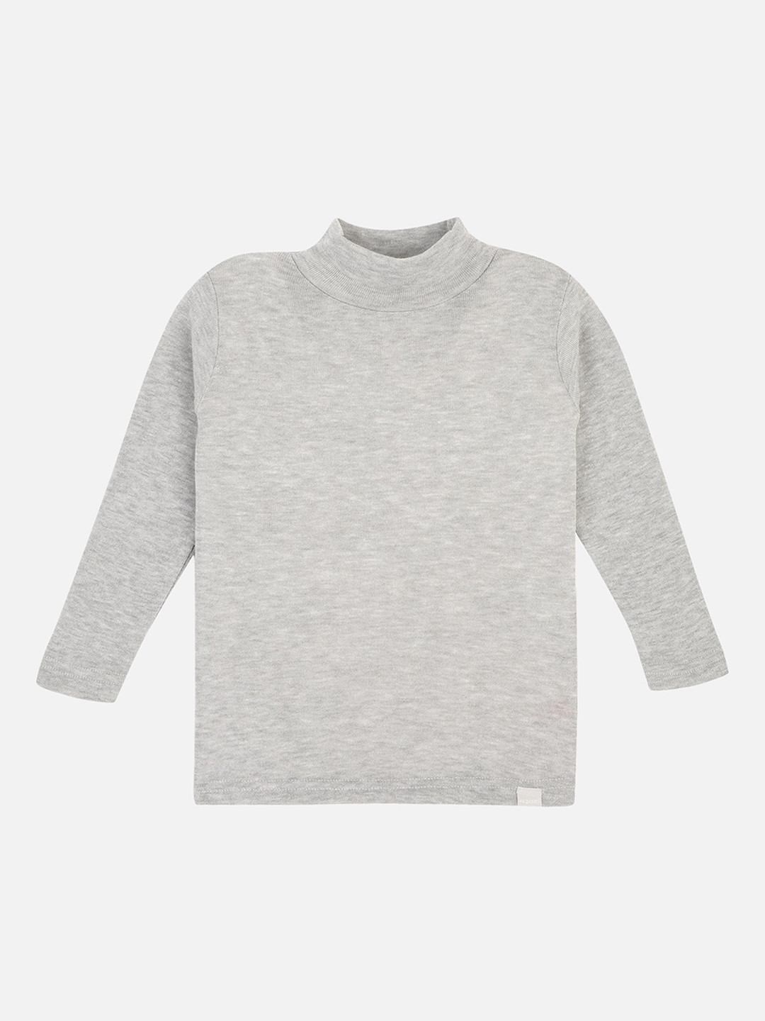 

PROTEENS Girls Grey Solid High Neck T-shirt