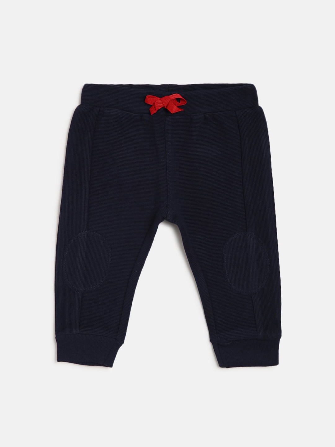 

Chicco Boys Navy Blue Regular Fit Solid Joggers