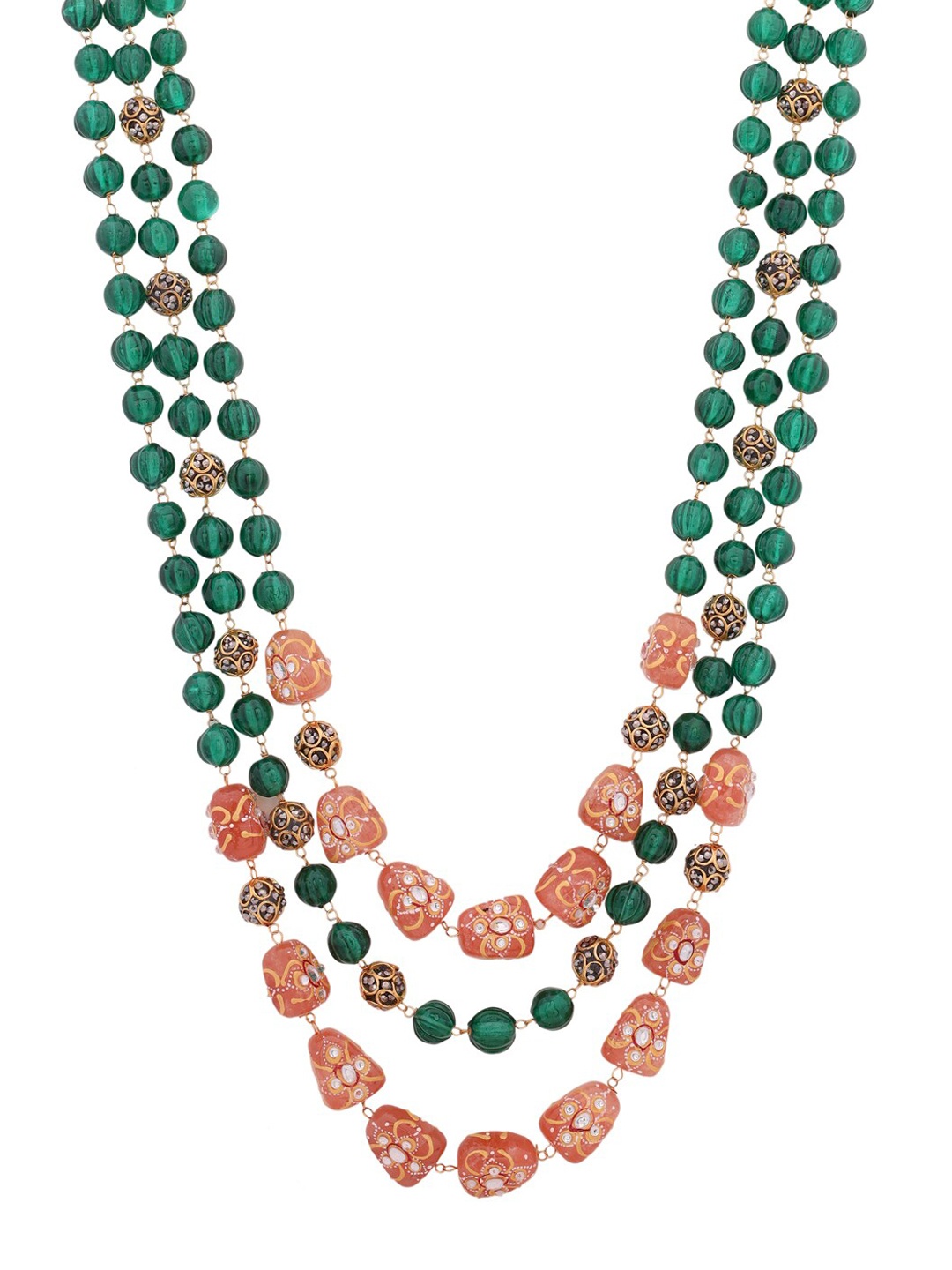 

Shoshaa Green & Gold-Plated Necklace