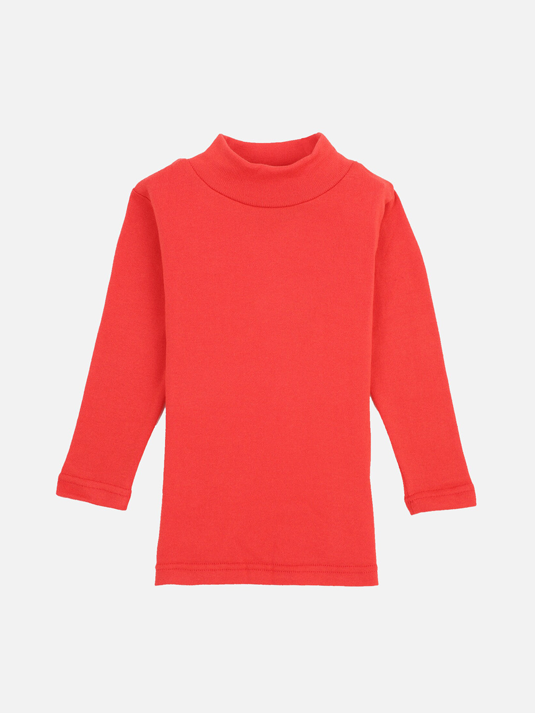 

PROTEENS Girls Red Solid High Neck T-shirt