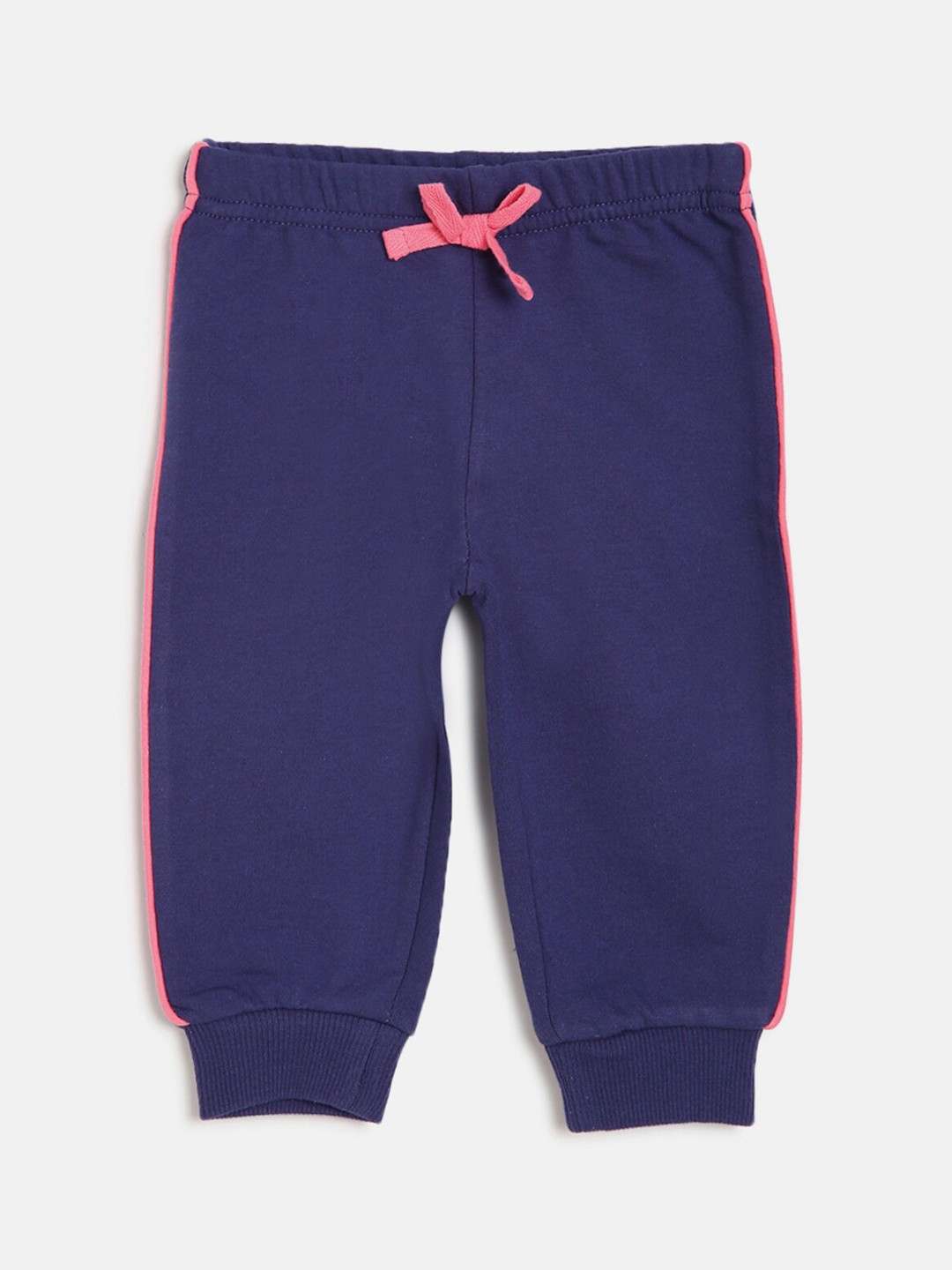 

Chicco Girls Navy Blue Solid Joggers