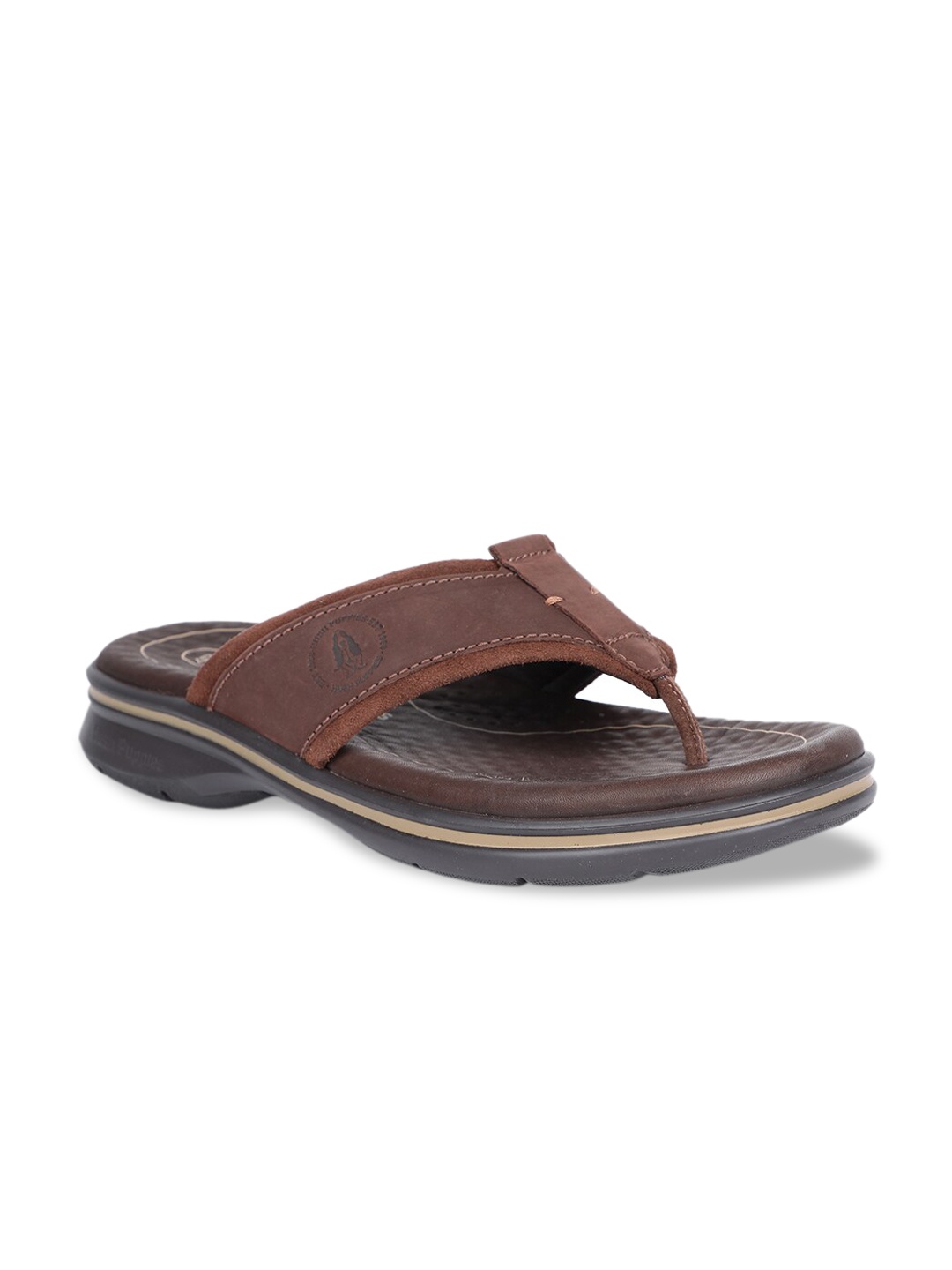 

Hush Puppies Men Brown Comfort Sandals