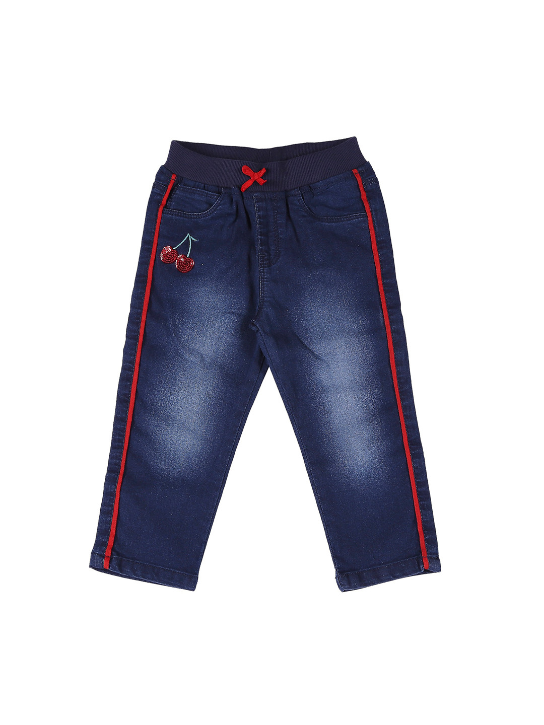 

Pantaloons Baby Infant Girls Blue Mid-Rise Clean Look Jeans