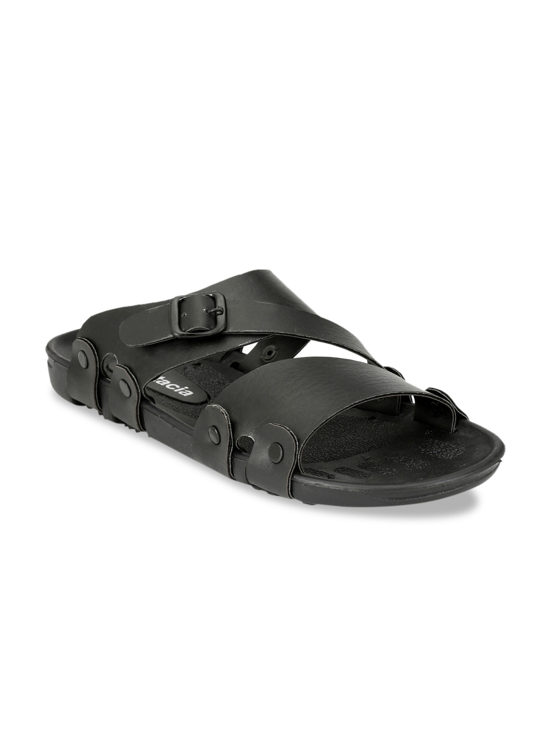 

Fentacia Men Black Comfort Sandals