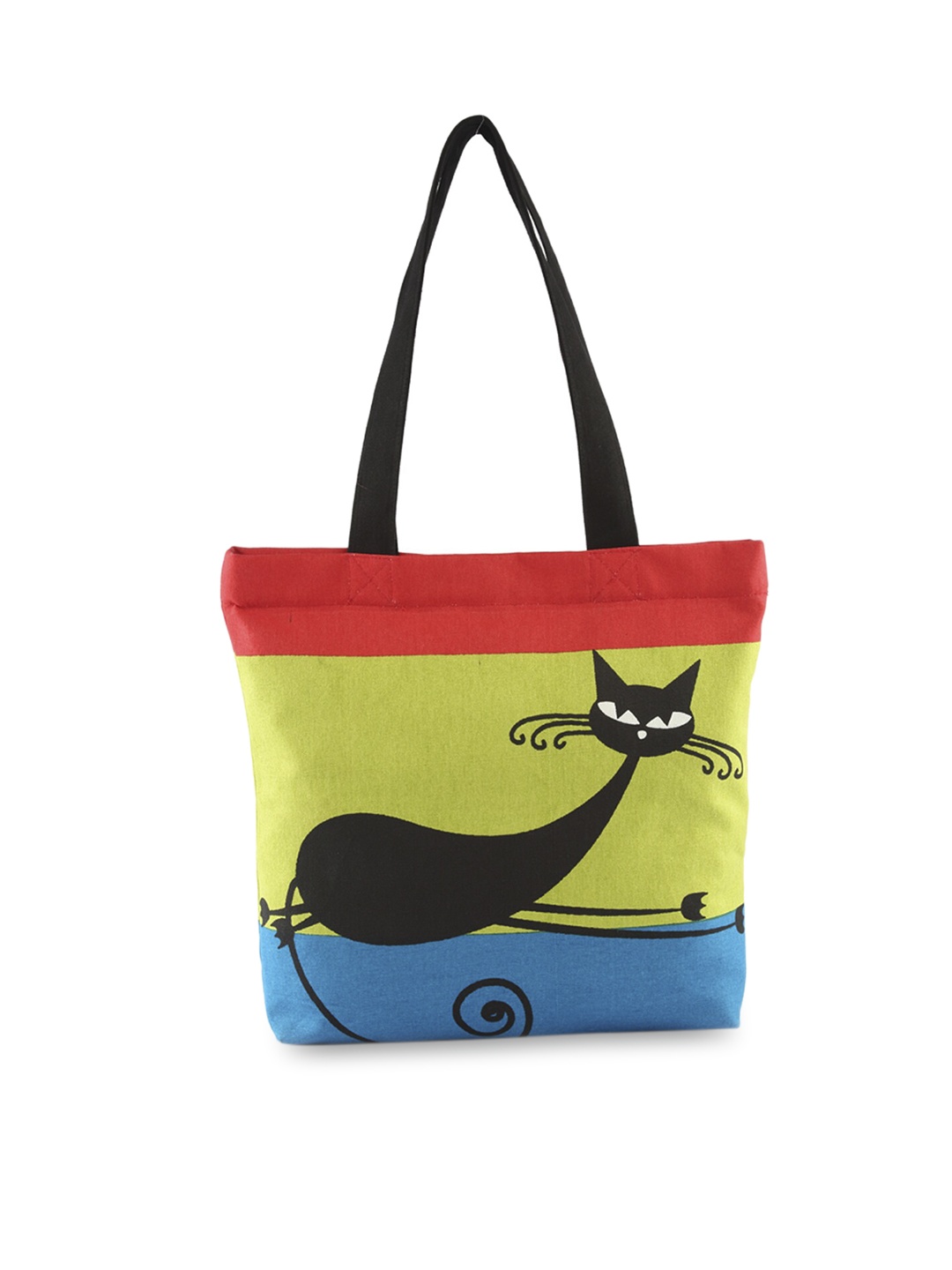 

Vivinkaa Yellow & Blue Printed Shoulder Bag