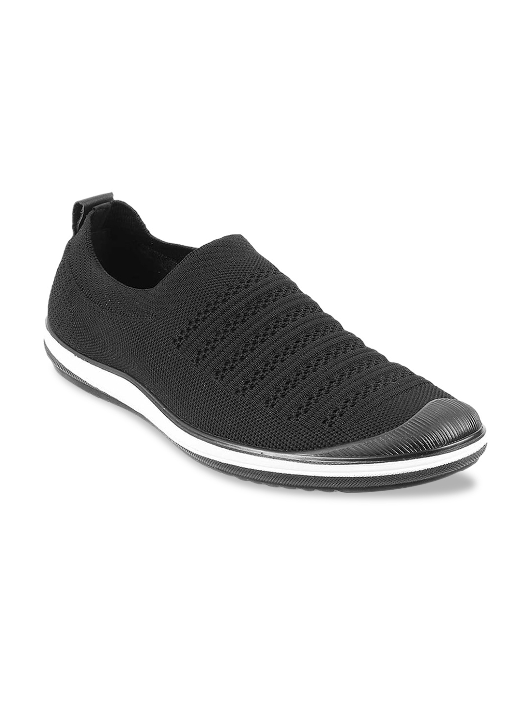 

Metro Men Black Slip-On Sneakers