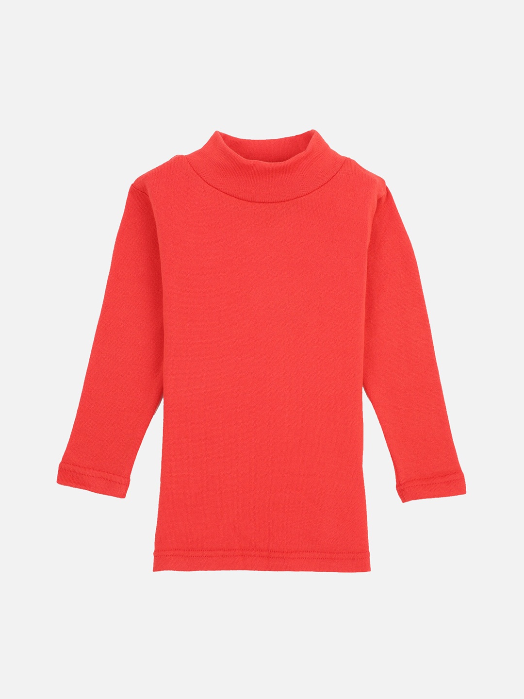 

PROTEENS Girls Red Solid High Neck T-shirt