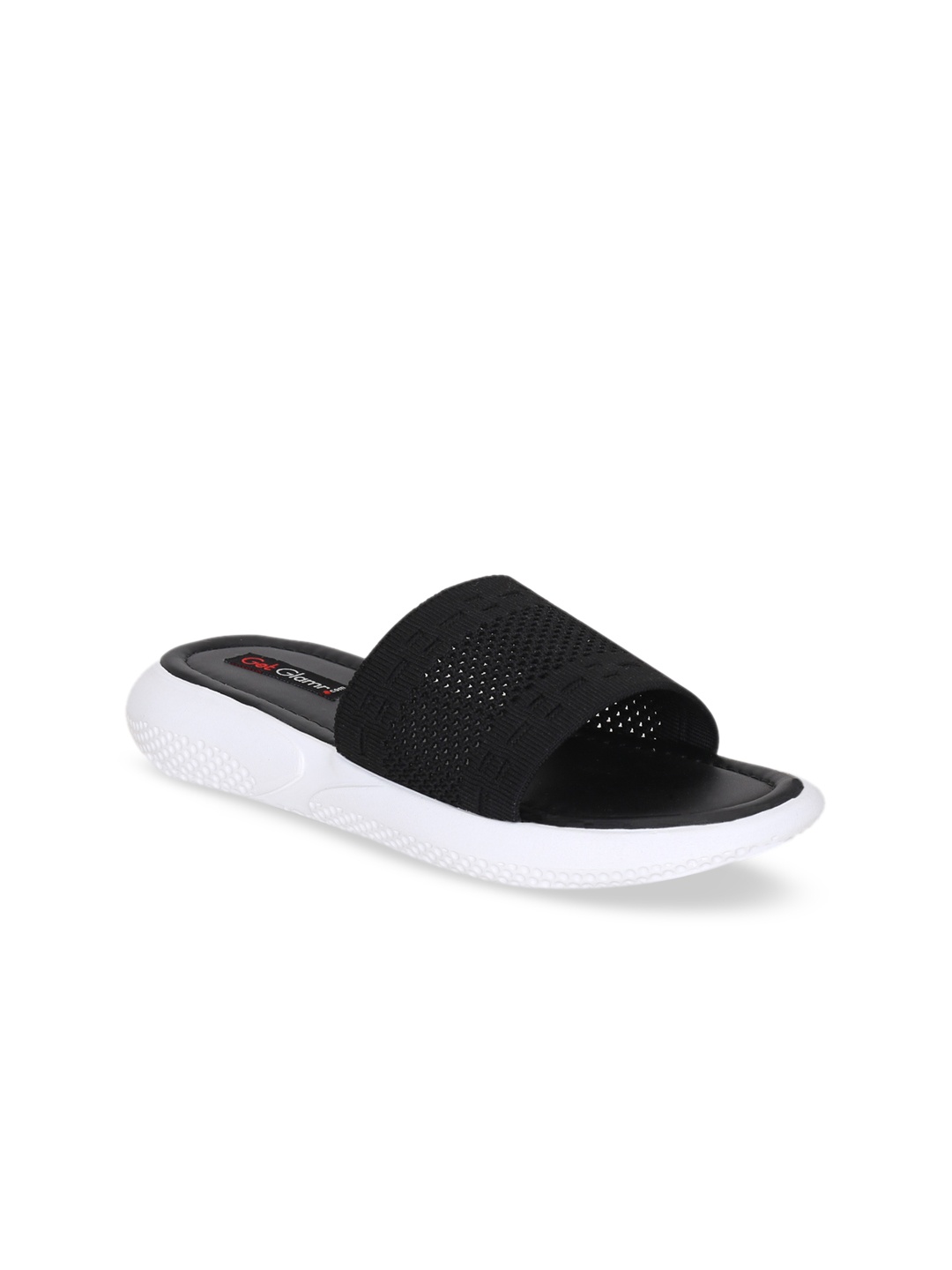

Get Glamr Women Black Woven Design Sandals