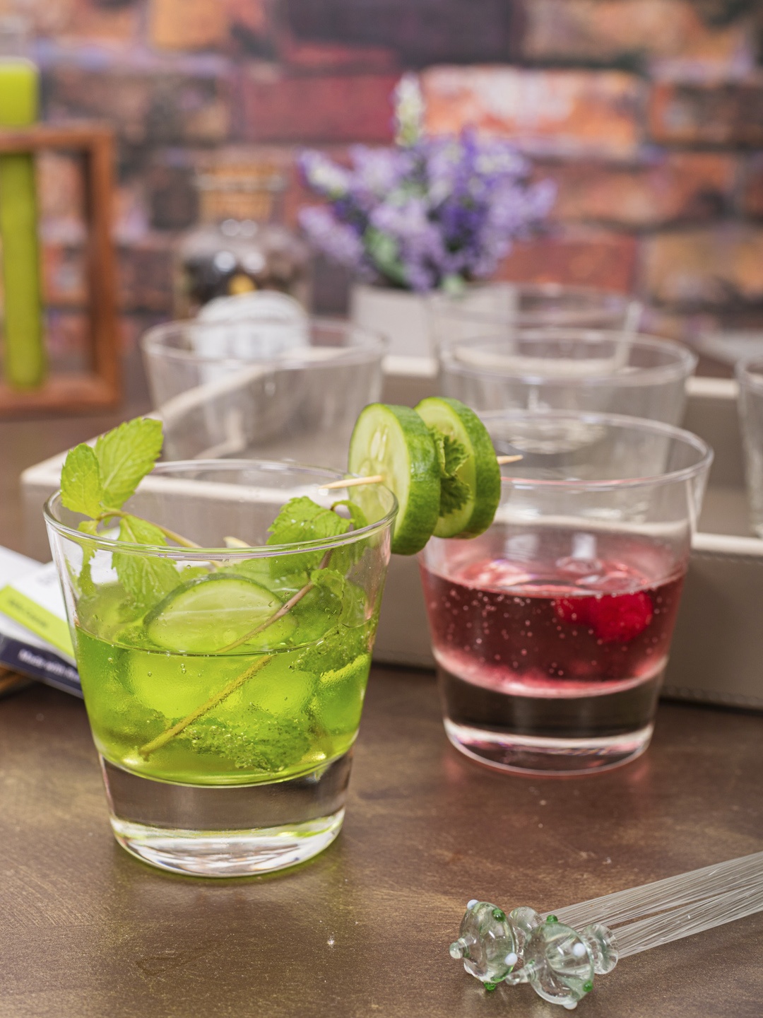 

GOODHOMES Set of 6 Transparent Solid Durobor Stockholm Glass Tumblers