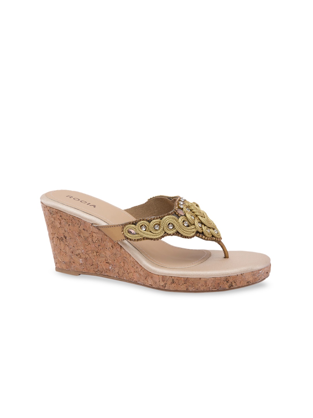 

Rocia Women Gold-Toned Embellished Heels