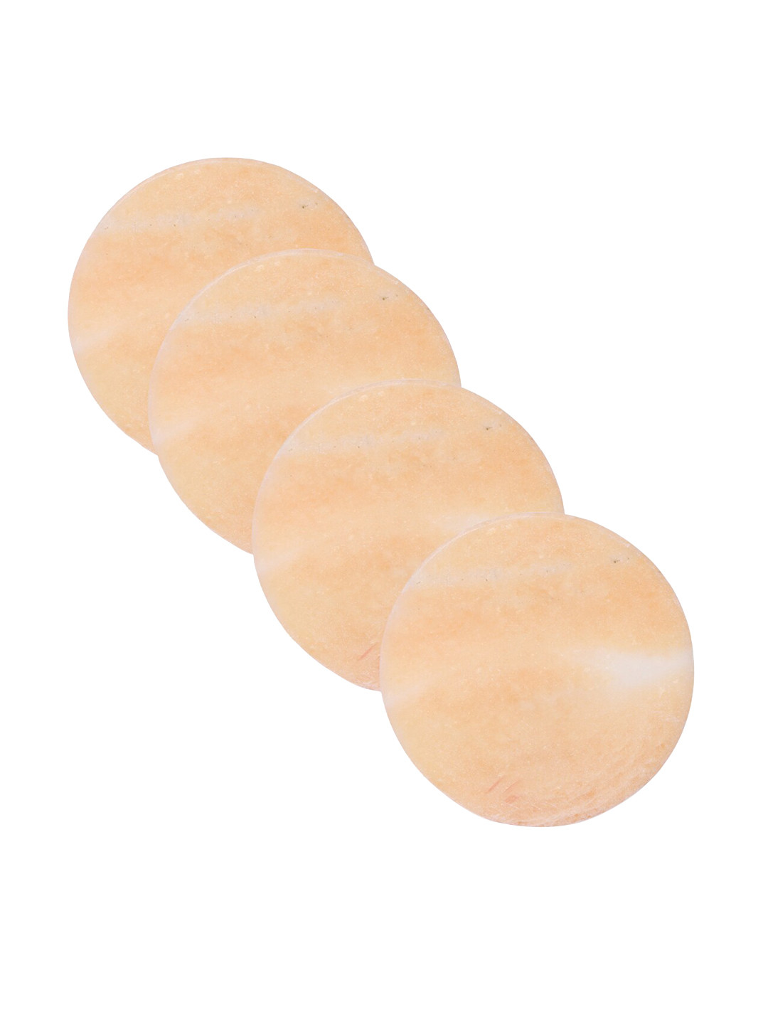 

NikkisPride Set of 6 Orange Solid Circular Marble Coasters