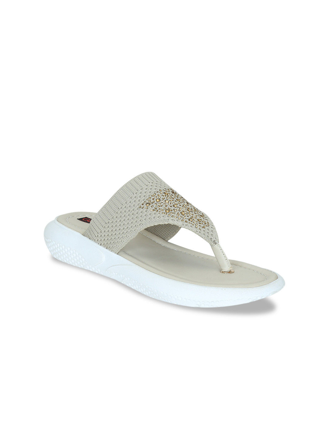 

Get Glamr Women Beige Embellished Sandals