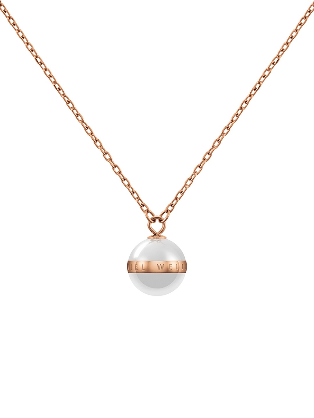 

Daniel Wellington Rose Gold-Plated & White Aspiration Chain
