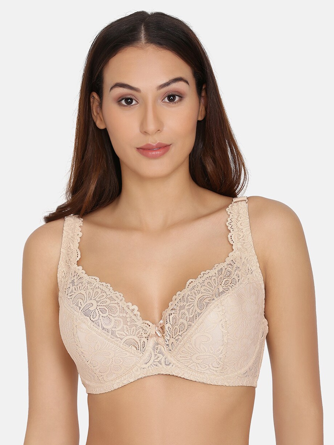 

Da Intimo Beige Solid Underwired Lightly Padded Plunge Bra DI-1290 BEIGE-C20
