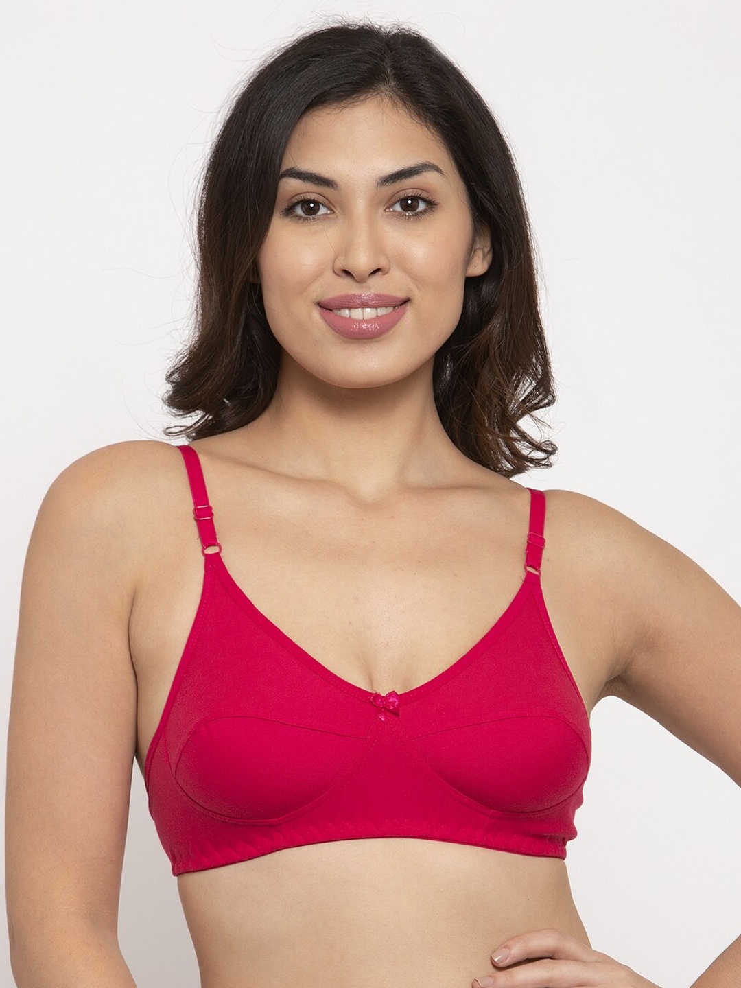 

Innocence Fuchsia Solid Non-Wired Non Padded Everyday Bra BBAPLIN90095