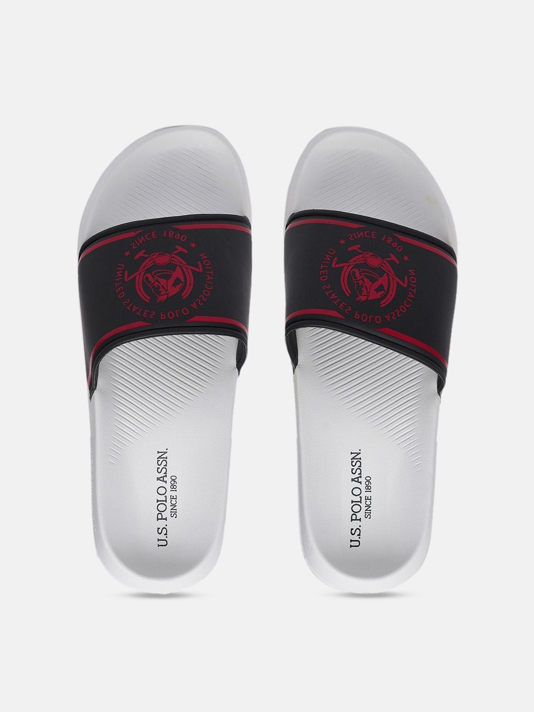 

U.S. Polo Assn. Men Navy Blue Printed Zane 2.0 Sliders