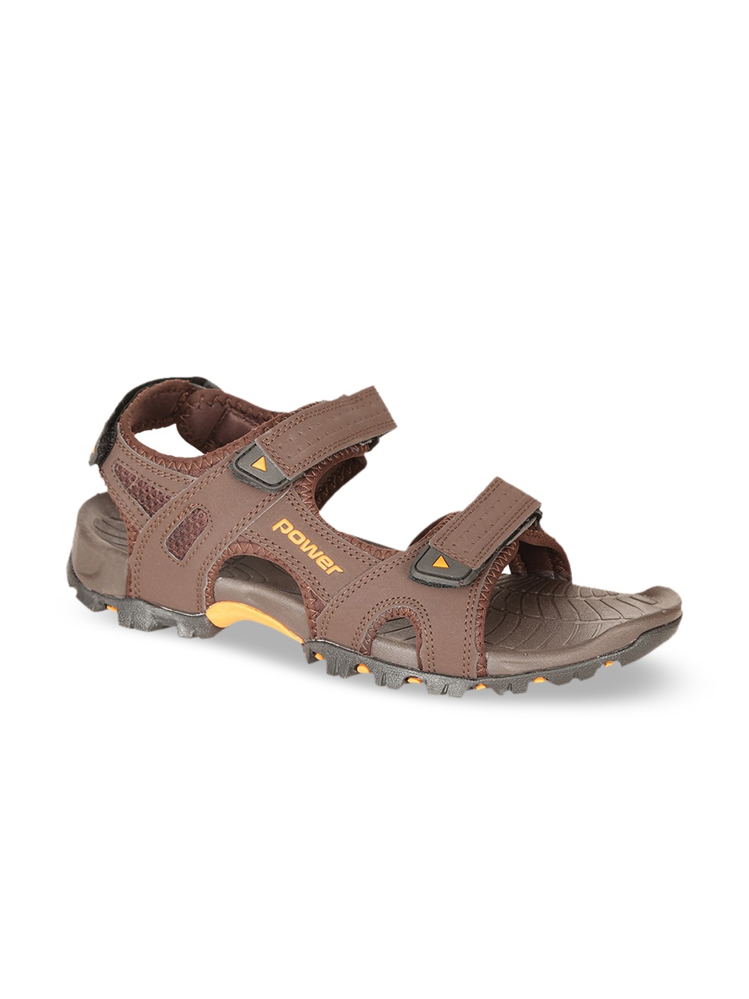 

Power Men Brown Solid Sports Sandals