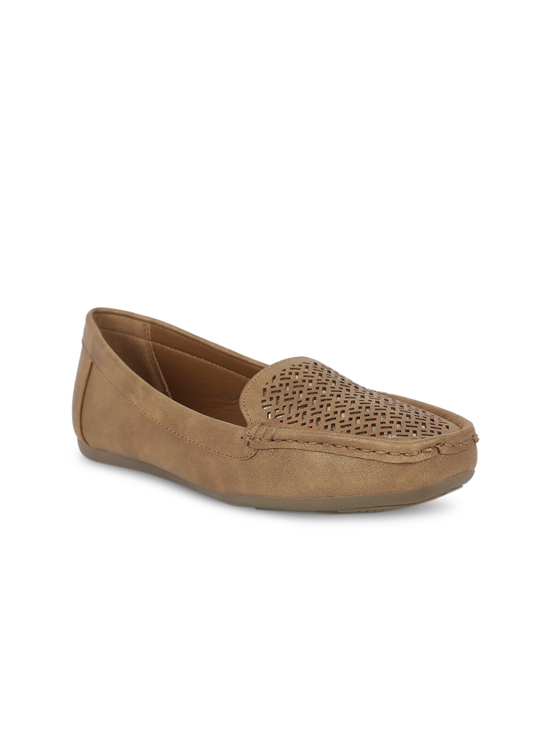 

Bata Women Brown Solid Loafers